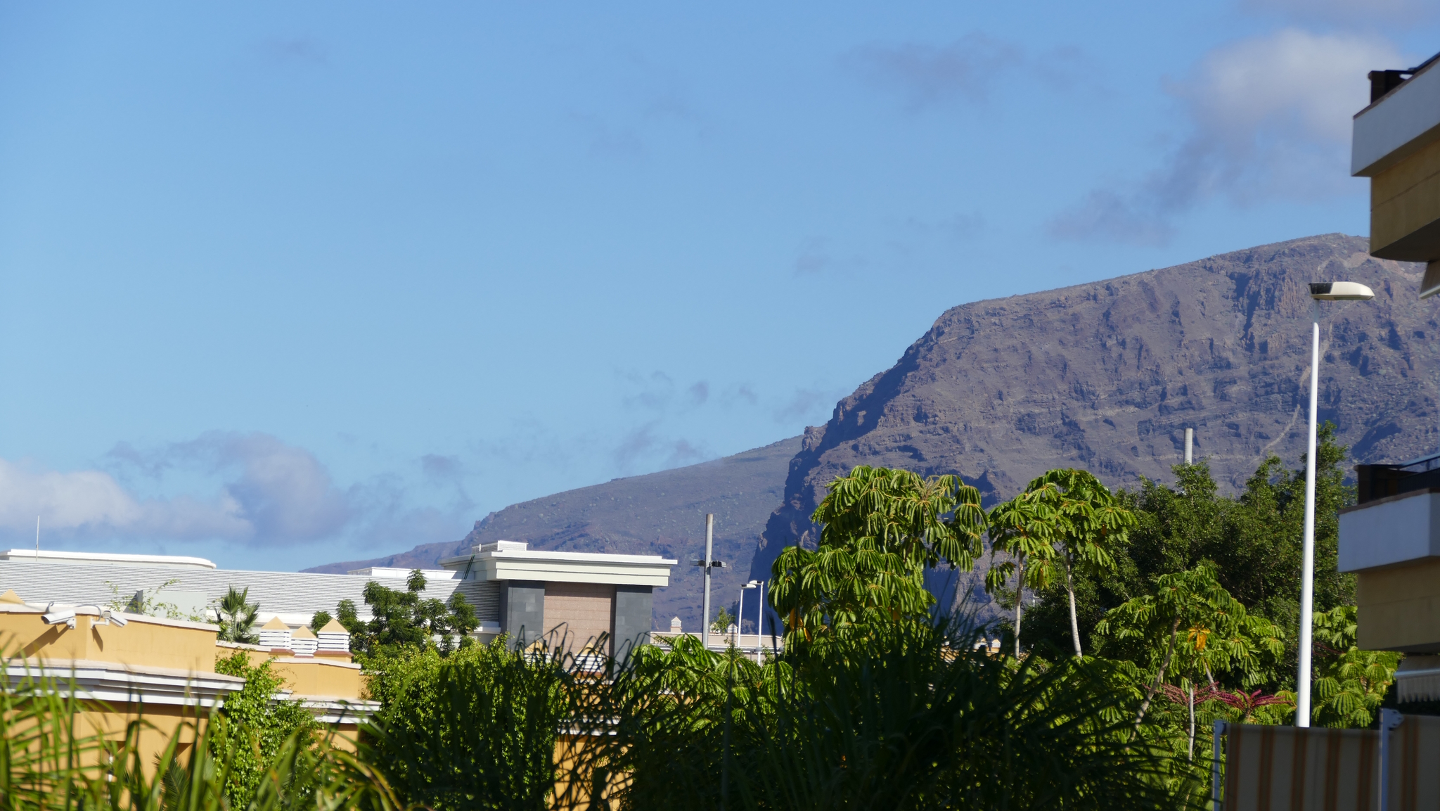 Blick von Terrasse auf Los Gigantes